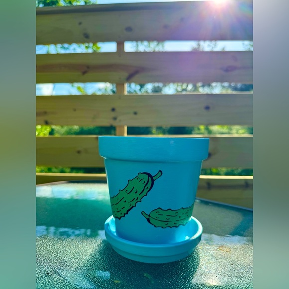 6” Hand Painted Plant Pot - Picture 4 of 4